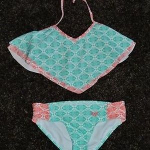 Roxy girls bikini - ruffle / flowy top